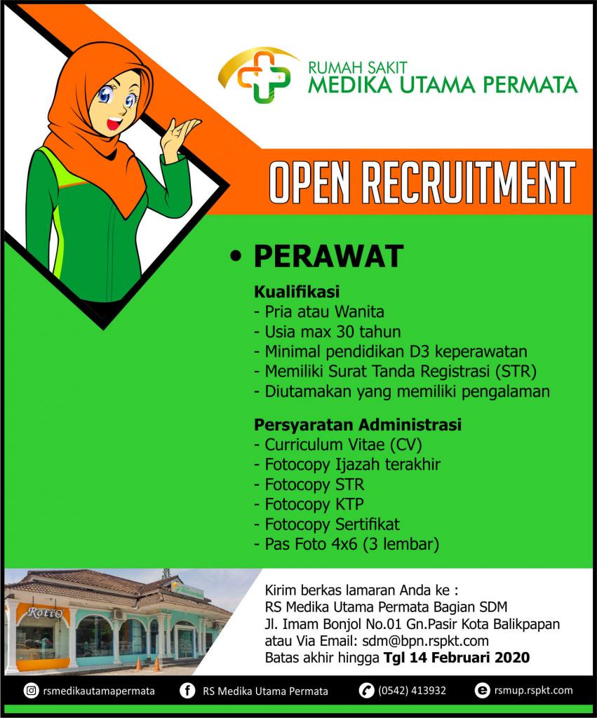Lowongan Kerja RS Medika Utama Permata